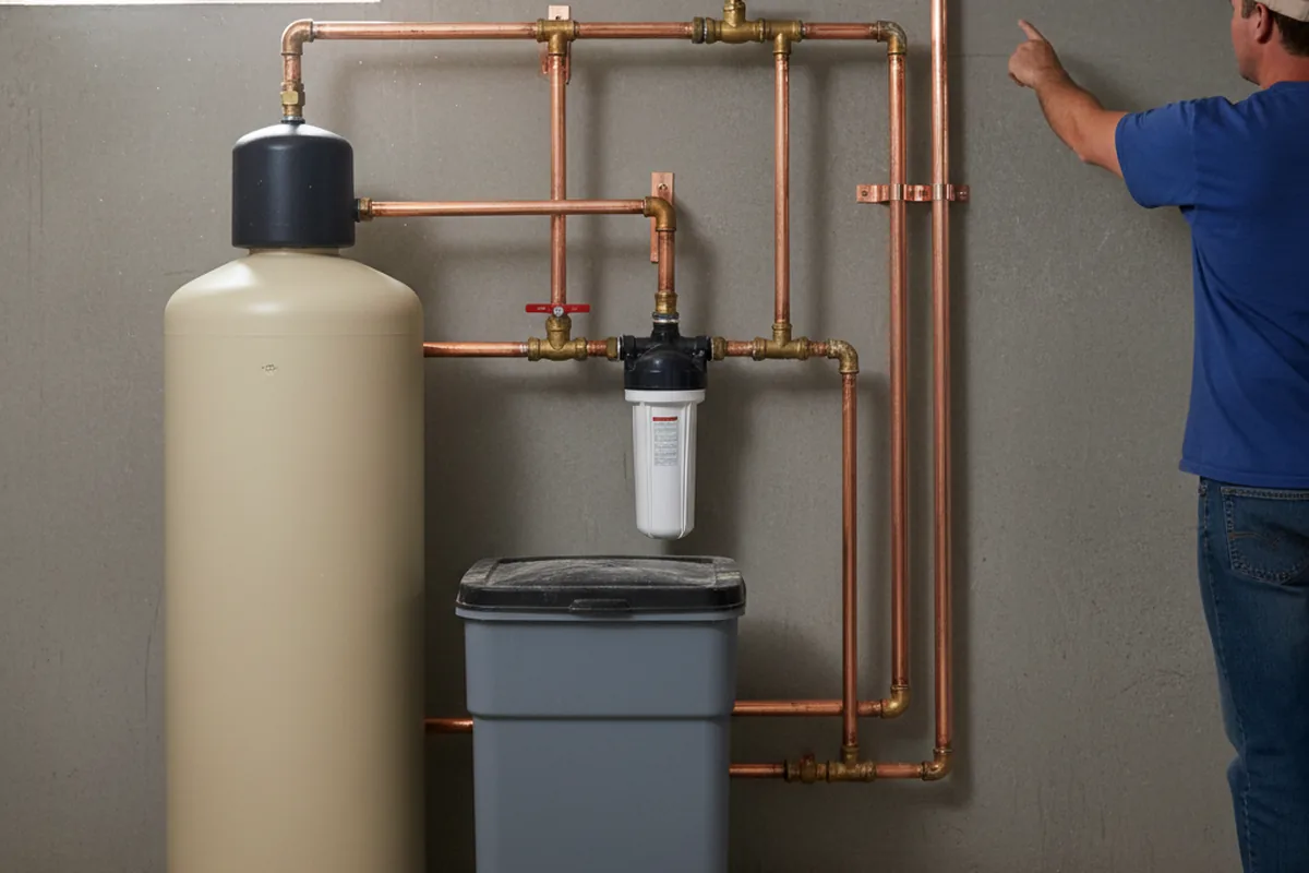 Whole-house water treatment system installed in Usk
